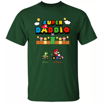 Personalized T-Shirt SUPER DADDIO, Black