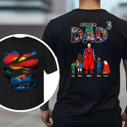 Personalized T-Shirt Super Hero, Both sides