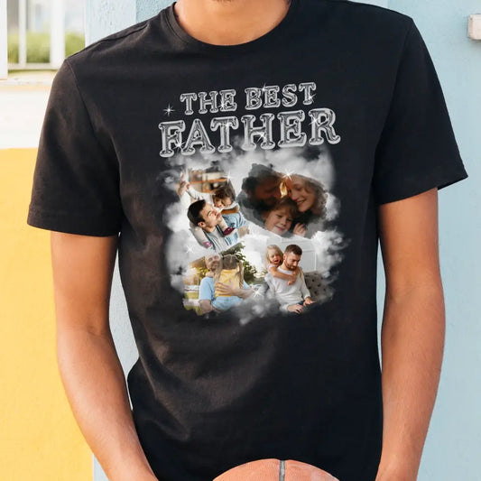 Personalized T-Shirt The Best Father, Black