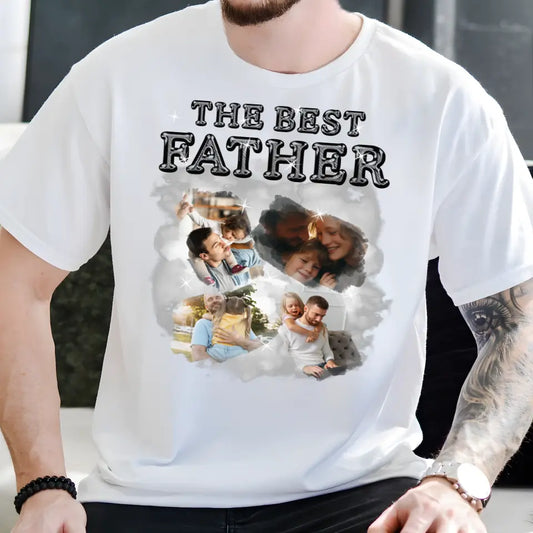 Personalized T-Shirt The Best Father, White