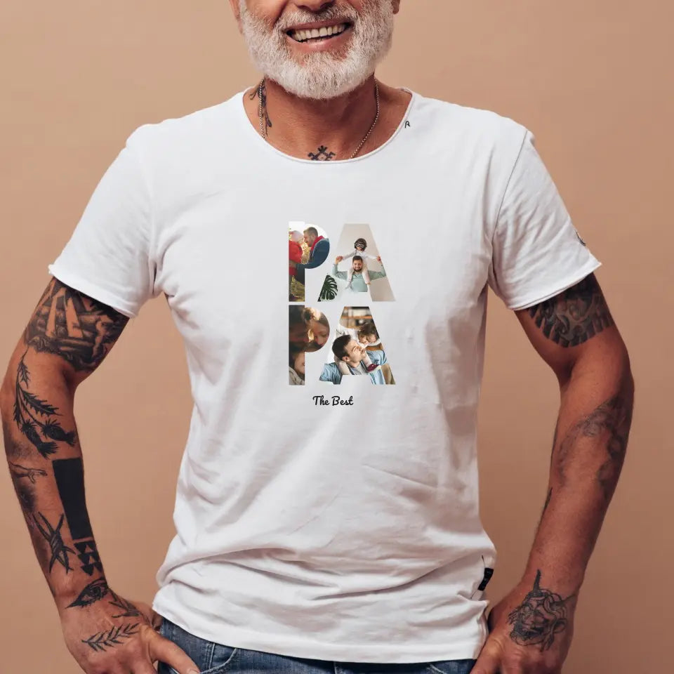 Personalized T-Shirt PAPA, White