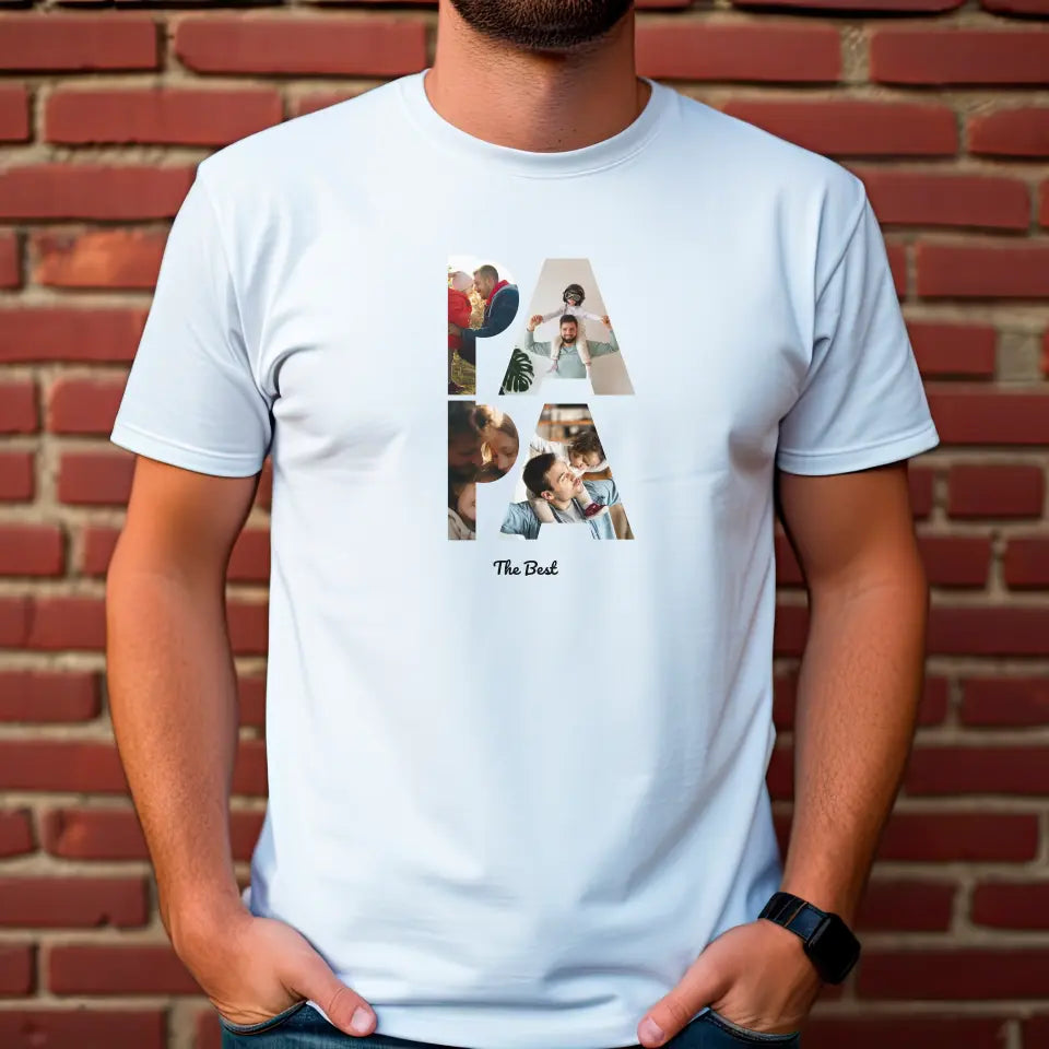 Personalized T-Shirt PAPA, White