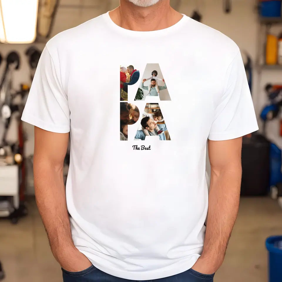 Personalized T-Shirt PAPA, White