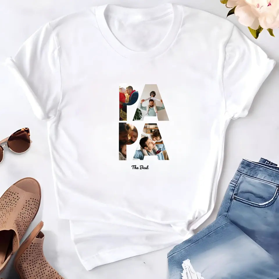 Personalized T-Shirt PAPA, White