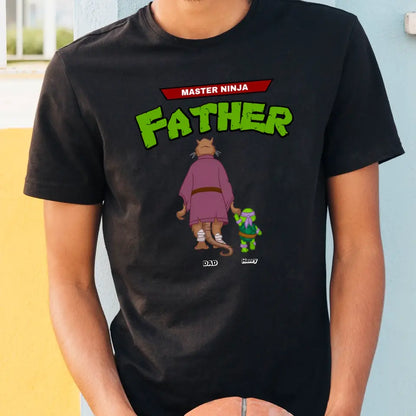 Personalized Master Ninja Father T-shirt, Black